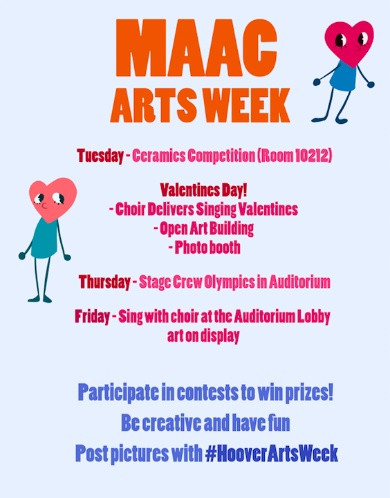 MAAc+Arts+Week+Schedule