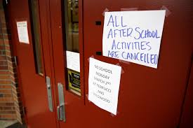 All in-person school activities paused