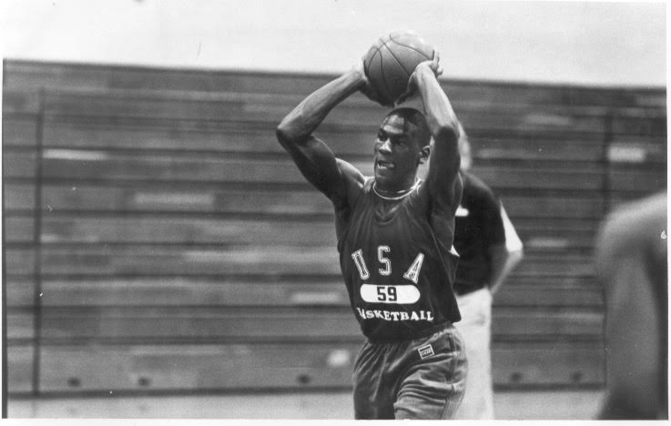Michael Jordan and the 1984 Olympic mens basketball team practiced in the Hoover gym.
