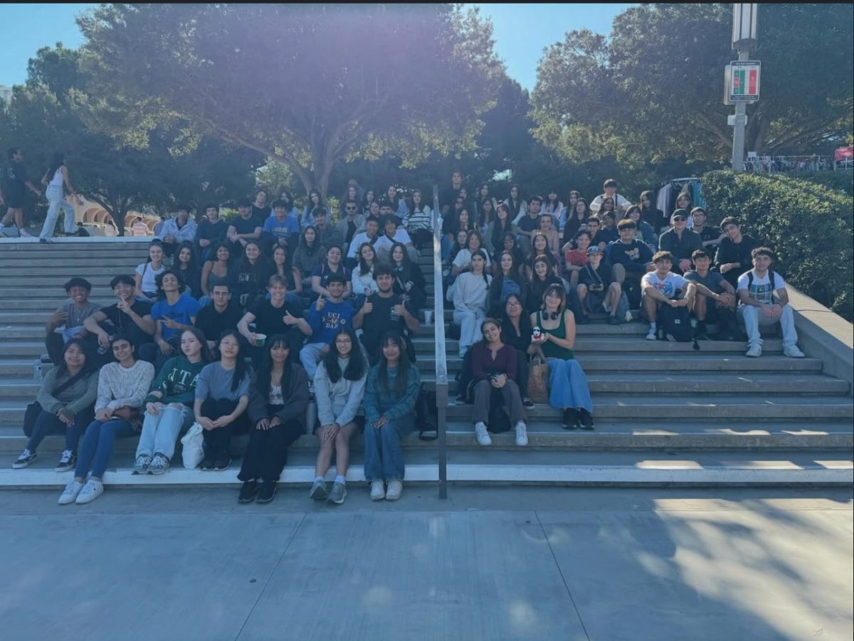 Our beautiful DSA club on the '25 and '26 trip to UCI