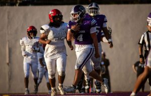 Hoover junior running back Dveen Aghanian led the way with three touchdowns in his team's 51-7 win on Friday.